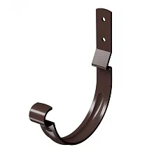 Карнизный крюк короткий водостока Docke Stal Premium Шоколад RAL 8019 в Обнинске