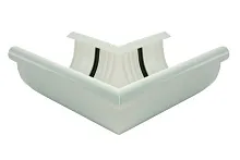 Внешний угол водостока Galeco PVC 124/80 Белый в Обнинске