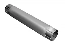 Труба круглая 90 мм, 1 м металлическая водостока GrandLine 125/90 mm RAL 9003 Белый