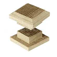 Ограждение из ДПК SaveWood Arbor Тик Крышка столба промежуточного 80х80 мм