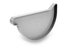 Заглушка левая водостока Galeco PVC 152/100 Белый