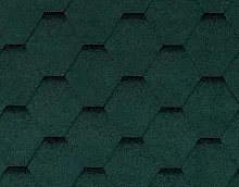 Битумная черепица RoofShield Фемели Лайт Стандарт Зеленый с оттенением в Обнинске