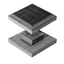 Ограждение из ДПК SaveWood Arbor Черный Крышка столба большая 130х130 мм