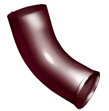 Колено сливное трубы 90 мм металл водостока Grand Line 125/90 mm RAL 3005 Красное вино