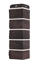 Угол наружный Grand Line Состаренный кирпич Design Plus Кофе с белым швом