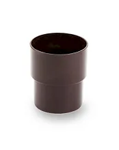 Муфта водосточная ПВХ Galeco PVC 124/80 Тёмно-коричневый в Обнинске