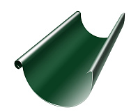 Желоб полукруглый, 125 мм, 3 м металл водостока Grand Line 125/90 mm RAL 6005 Зелёный мох