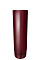 Труба круглая 90 мм, 3 м металл водостока Grand Line 125/90 mm RAL 3005 Красное вино , фото 