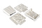 Декоративная заглушка Dolomit в комплекте левая+правая Белый , фото 